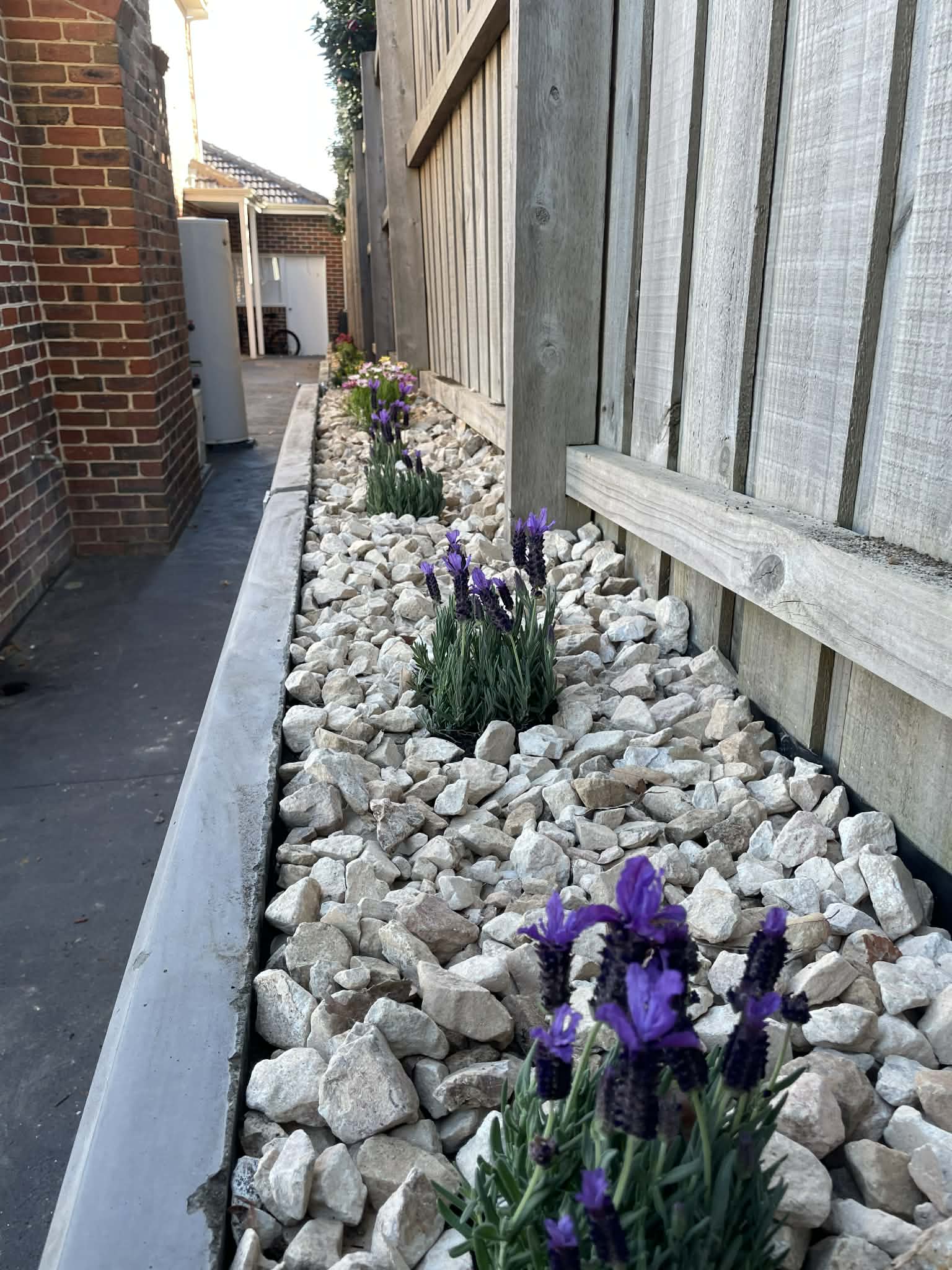 Rockery garden bed installation in Blackburn, Melbourne